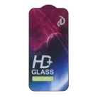 iPhone 15 Pro (6.1") előlapi üvegfólia, fekete keret, 9H, 0.33mm, full glue, 9D, HD+
