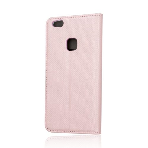 Huawei Y3 2017 telefon tok, könyvtok, oldalra nyíló tok, mágnesesen záródó, rose gold, Smart Magnet