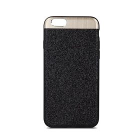   Beeyo Glossy Samsung A320 Galaxy A3 2017 fekete csillámos hátlap tok