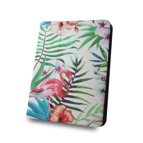  Univerzális tablet könyvtok, mintás, 9"-10", Flamingo