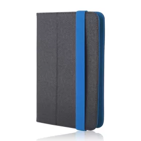   Univerzális 9"-10" colos fekete-kék tablet könyvtok