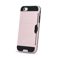   LG K10 2018 ütésálló hátlap tok, rose gold, Defender Card