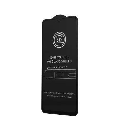Samsung Galaxy S24 Plus előlapi üvegfólia, fekete, hajlított, 0.4mm, 9H, full glue, SM-S926, 6D 
