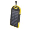 Solar Power bank, 5000mAh, 2x USB, sárga, Setty