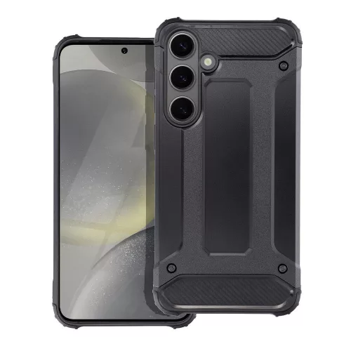 Samsung Galaxy A6 Plus 2018 ütésálló hátlap tok, fekete, SM-A605, Armor
