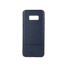   Beeyo Premium Huawei Y5 2018 / Honor 7S sötétkék műbőr bevonatos szilikon tok