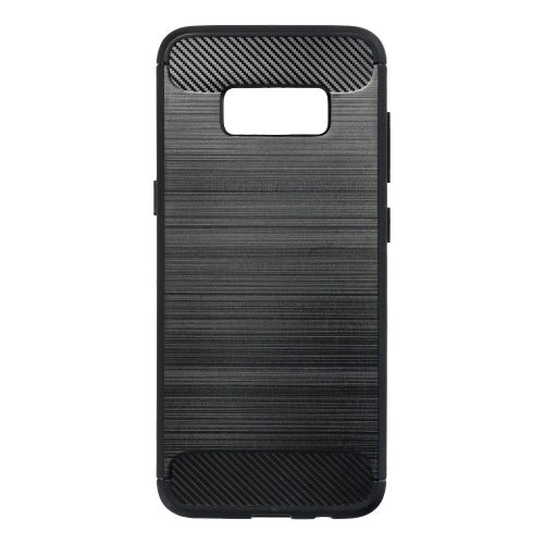 Samsung Galaxy S8 szilikon tok, fekete, SM-G950, Carbon fiber