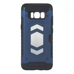   Samsung Galaxy J6 Plus ütésálló hátlap tok, mágneses, sötétkék, SM-J610, Defender Magnetic