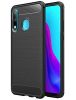 Huawei P30 Pro szilikon tok, fekete, Carbon fiber