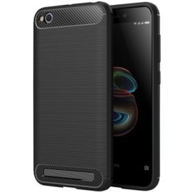 Xiaomi Redmi Go szilikon tok, fekete, Carbon fiber