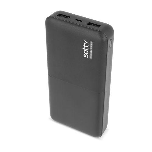 Power Bank, 20000mAh, 2x USB, Setty SPB-20