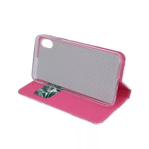 iPhone XS Max (6,5") telefon tok, könyvtok, oldalra nyíló tok, mágnesesen záródó, virág mintás, Smart Trendy Pink Flowers