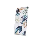 iPhone XS Max (6,5") telefon tok, könyvtok, oldalra nyíló tok, mágnesesen záródó, virág mintás, Smart Trendy Orchid
