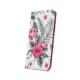iPhone XS Max (6,5") telefon tok, könyvtok, oldalra nyíló tok, mágnesesen záródó, virág mintás, Smart Trendy Exotic Flower