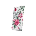 iPhone XS Max (6,5") telefon tok, könyvtok, oldalra nyíló tok, mágnesesen záródó, virág mintás, Smart Trendy Exotic Flower