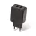 Hálózati töltőfej, 2xUSB, fekete, 2.4A / 12W, Maxlife MXTC-02