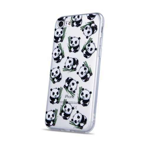 iPhone X / XS (5,8") panda mintás szilikon tok