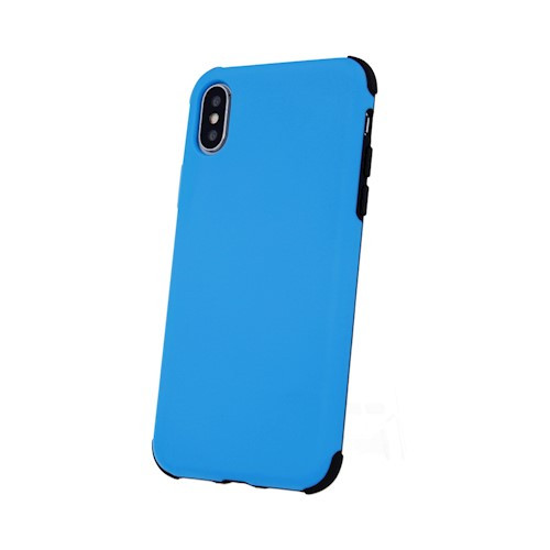 Defender Rubber iPhone X / XS (5,8") kék ütésálló hátlap tok