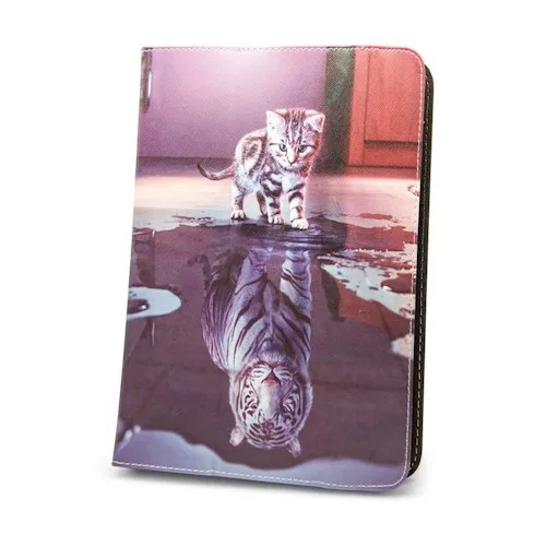 Univerzális tablet könyvtok, mintás, 9"-10", Little Tiger