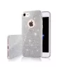 iPhone 11  (6,1") szilikon tok, csillámos, hátlap tok, ezüst, Glitter