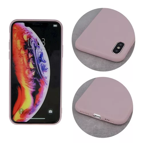Samsung Galaxy A50 / A30s / A50s szilikon tok, hátlap tok, púder rózsaszín, SM-A505, matt