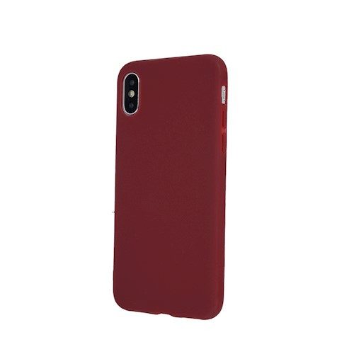 iPhone XR (6,1") szilikon tok, hátlap tok, bordó, matt