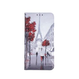   iPhone 11 Pro Max (6,5") telefon tok, könyvtok, oldalra nyíló tok, mágnesesen záródó, mintás, Smart Trendy Lovers in Paris 2