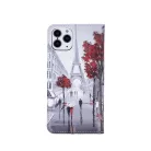 iPhone 11 Pro (5,8") telefon tok, könyvtok, oldalra nyíló tok, mágnesesen záródó, mintás, Smart Trendy Lovers in Paris 2