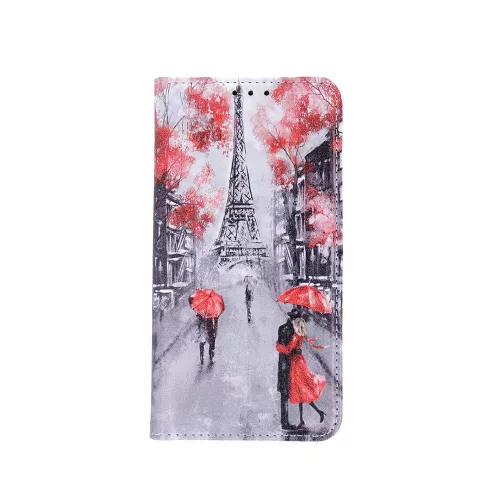 iPhone 11 Pro Max (6,5") telefon tok, könyvtok, oldalra nyíló tok, mágnesesen záródó, mintás, Smart Trendy Lovers in Paris