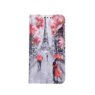 iPhone 11 Pro (5,8") telefon tok, könyvtok, oldalra nyíló tok, mágnesesen záródó, mintás, Smart Trendy Lovers in Paris