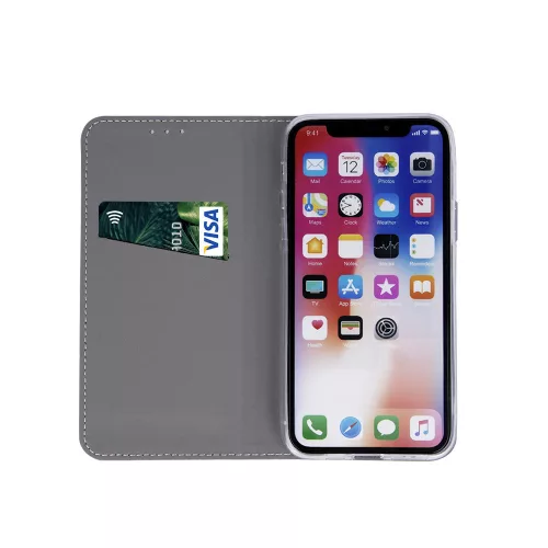 iPhone 11 Pro (5,8") telefon tok, könyvtok, oldalra nyíló tok, mágnesesen záródó, mintás, Smart Trendy Lovers in Paris