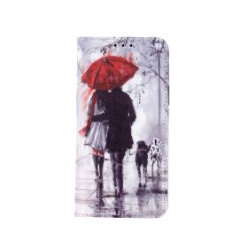   iPhone 11 Pro (5,8") telefon tok, könyvtok, oldalra nyíló tok, mágnesesen záródó, mintás, Smart Trendy Walking Lovers