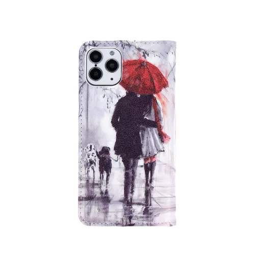 iPhone 11 Pro (5,8") telefon tok, könyvtok, oldalra nyíló tok, mágnesesen záródó, mintás, Smart Trendy Walking Lovers