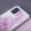 Samsung Galaxy A71 folyékony csillámos szilikon tok, hátlap tok, rózsaszín, SM-A715, Liquid Sparkle