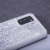 Samsung Galaxy A71 folyékony csillámos szilikon tok, hátlap tok, ezüst, SM-A715, Liquid Sparkle