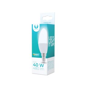  LED izzó E14 / C37, 6W, 3000K, 480lm, meleg fehér fény, Forever Light