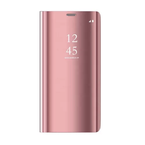 Smart Clear View Huawei P40 rózsaszín okos könyvtok