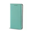 Huawei P Smart 2020 telefon tok, könyvtok, oldalra nyíló tok, mágnesesen záródó, menta kék, Smart Magnet