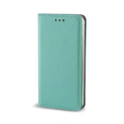   Huawei P Smart 2020 telefon tok, könyvtok, oldalra nyíló tok, mágnesesen záródó, menta kék, Smart Magnet