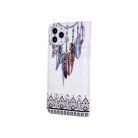 Huawei Y5P telefon tok, könyvtok, oldalra nyíló tok, mágnesesen záródó, mintás, Smart Trendy Boho 2