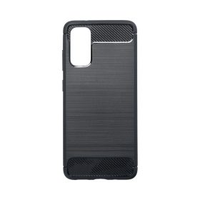   Samsung Galaxy A21s szilikon tok, fekete, SM-A217, Carbon fiber