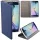 iPhone 12 Mini (5,4") telefon tok, könyvtok, oldalra nyíló tok, mágnesesen záródó, sötétkék, Smart Magnet