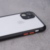 Defender Hybrid iPhone 11 (6,1") PC + TPU fekete keretes átlátszó ütésálló hátlap tok