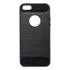 Carbon Fiber iPhone 12 Pro Max (6,7") fekete szilikon tok