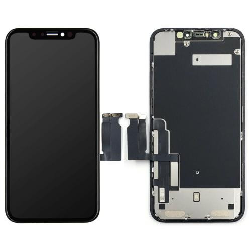 iPhone XR (6,1") fekete TFT LCD + érintőpanel