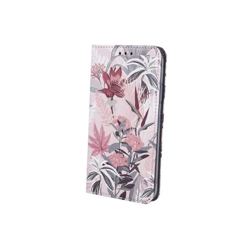 Samsung G780 Galaxy S20 FE / S20 FE 5G "Spring Flowers 1" mintás szilikon keretes könyvtok Smart Trendy