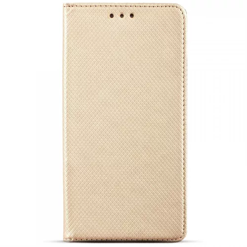 Xiaomi Redmi 9T telefon tok, könyvtok, oldalra nyíló tok, mágnesesen záródó, arany, Smart Magnet
