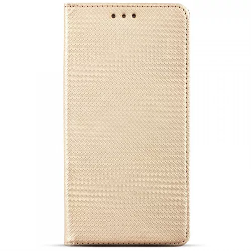 Xiaomi Redmi Note 10 / Note 10S telefon tok, könyvtok, oldalra nyíló tok, mágnesesen záródó, arany, Smart Magnet