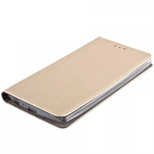 Xiaomi Redmi Note 10 / Note 10S telefon tok, könyvtok, oldalra nyíló tok, mágnesesen záródó, arany, Smart Magnet
