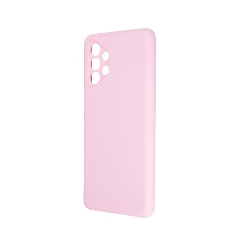 Samsung Galaxy A52 4G / 5G / A52s hátlap tok, szilikon, tok, velúr belső, pastel pink, SM-A525, SM-A526, SM-A528, matt, Silicone Case